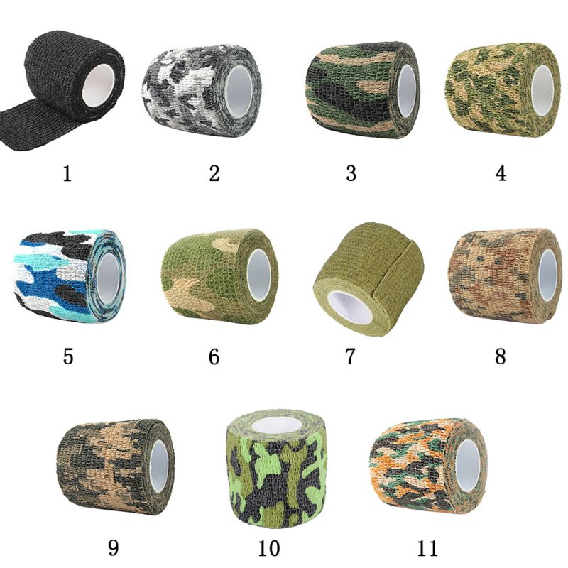 Selfadhesive Camouflage WRAP RIFLE GUN Hunting Camo Stealth Tape 5cm x